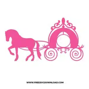 Cinderella Princess Carriage Free SVG File