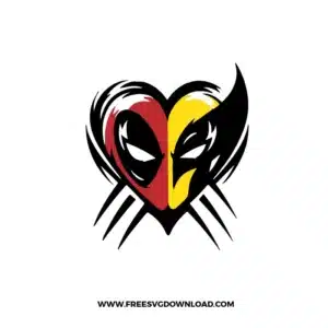 Deadpool Wolverine Free SVG File