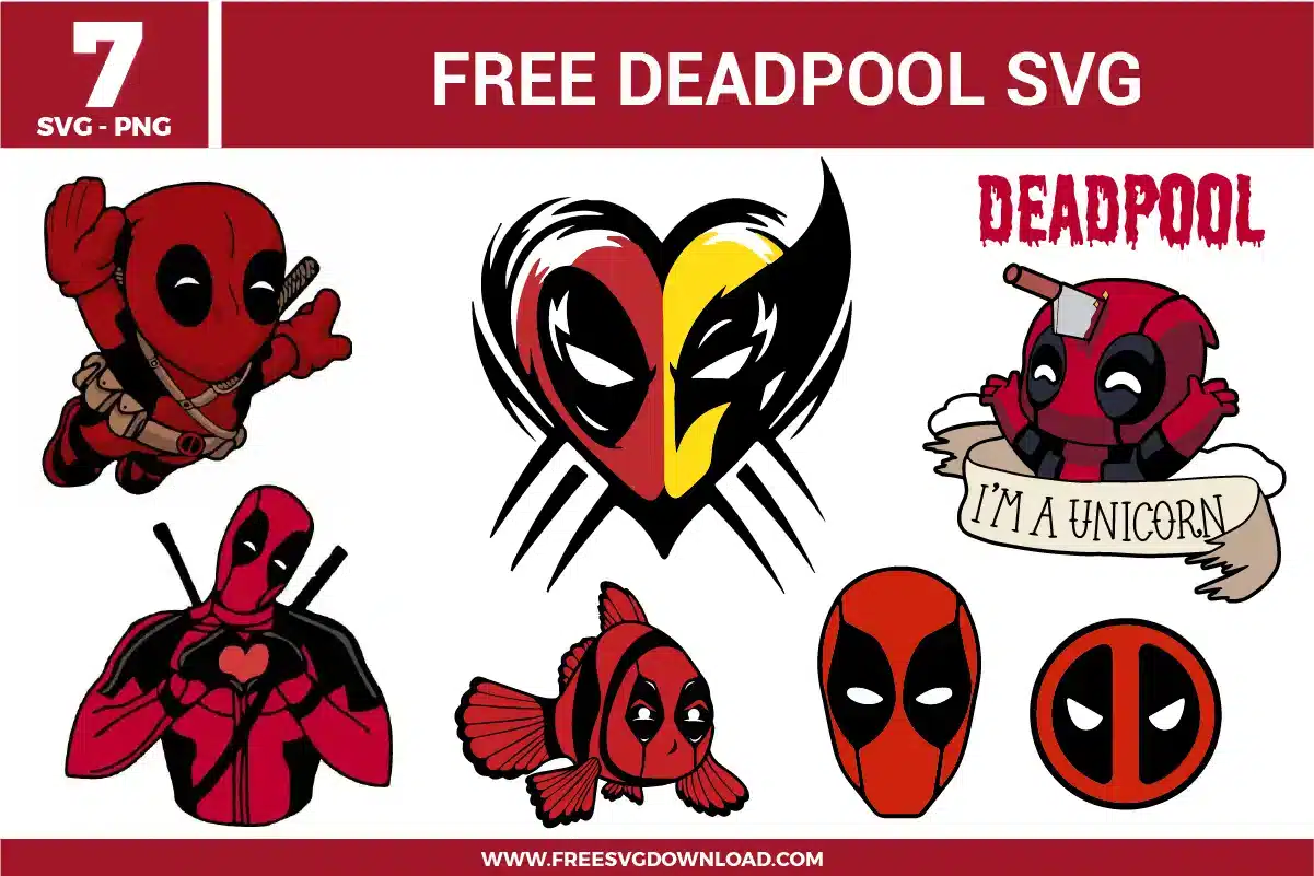 Deadpool Free SVG Filees