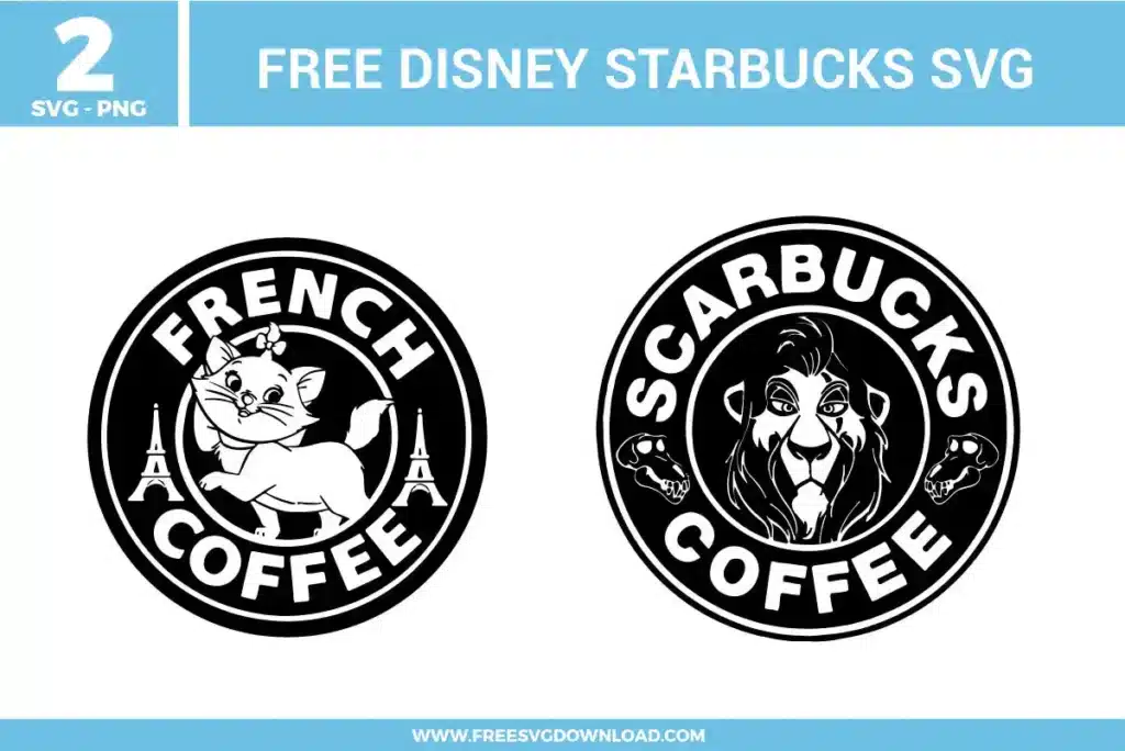 Disney Starbucks Free SVG Files