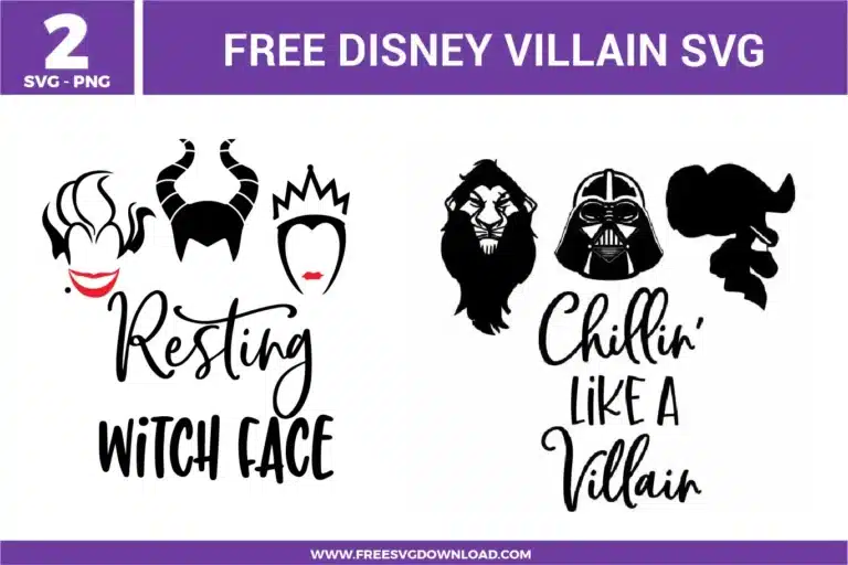 Disney Villain Free SVG Files