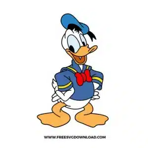 Donald Duck Free SVG File