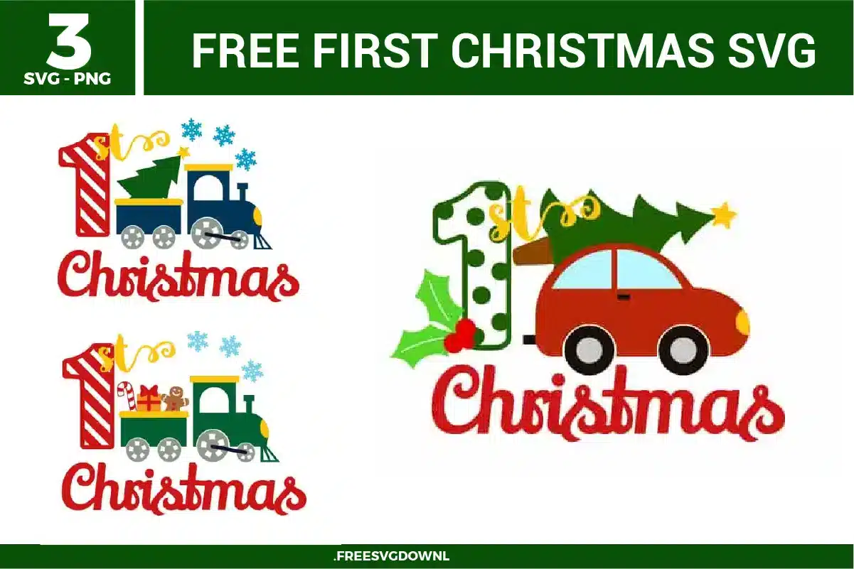 First Christmas Free SVG Files