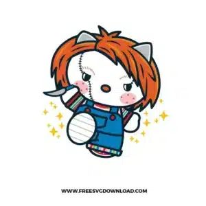 Hello Kitty Chucky Free SVG File