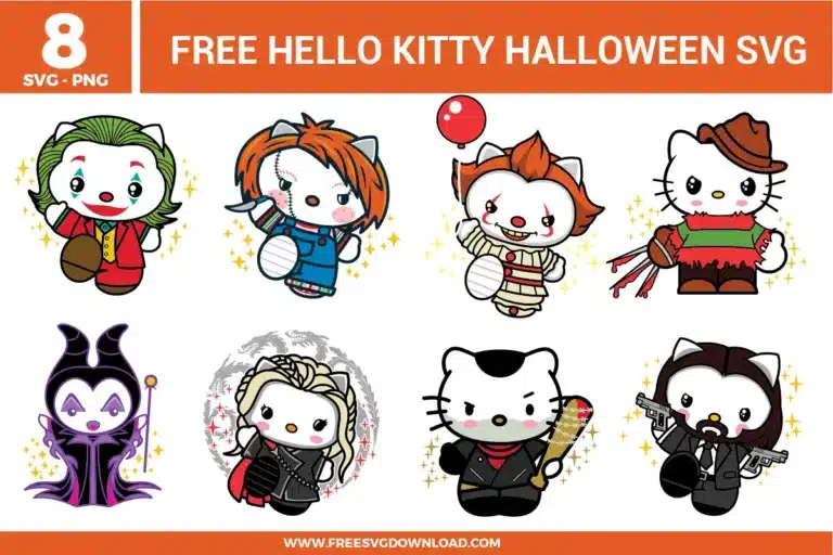 Hello Kitty Halloween Free SVG Files