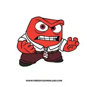 Inside Out Anger Free SVG File