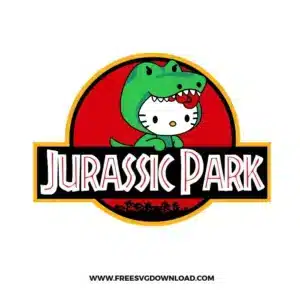 Jurassic Park Hello Kitty Free SVG File