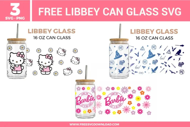 Libbey Can Glass Free SVG Files