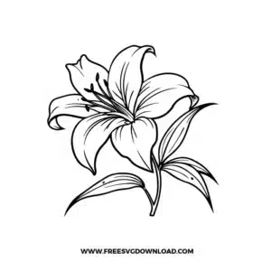 Lily Free SVG File