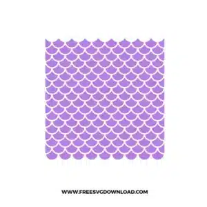 Mermaid Pattern Free SVG File