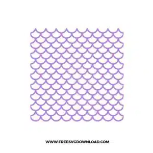 Mermaid Pattern Outline Free SVG File