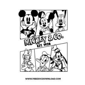 Mickey And Co Free SVG File