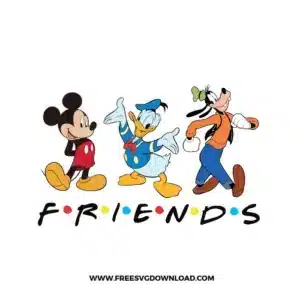 Mickey Friends Free SVG File