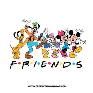 Mickey Mouse And Friends Free SVG File