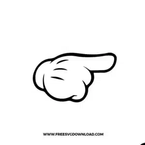 Mickey Mouse Hand Free SVG File