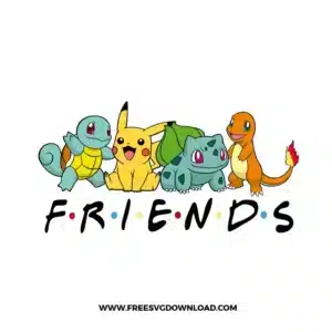 Pokemon Friends Free SVG File