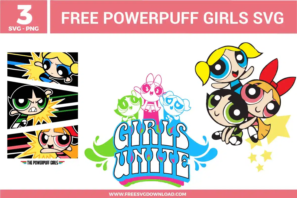 Powerpuff Girls Free SVG Files