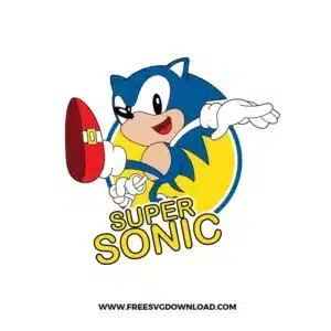 Super Sonic Free SVG File
