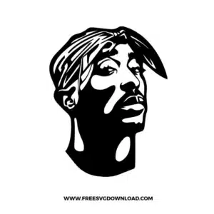 Tupac Free SVG File