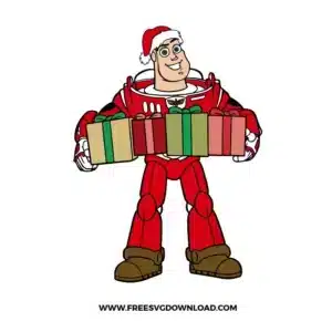 Buzz Lightyear Christmas Free SVG File