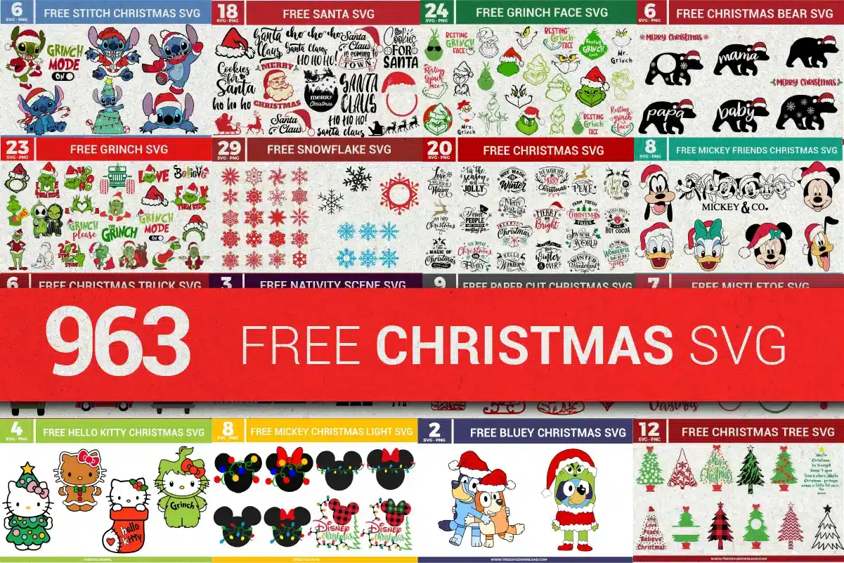 963 free Christmas svg files