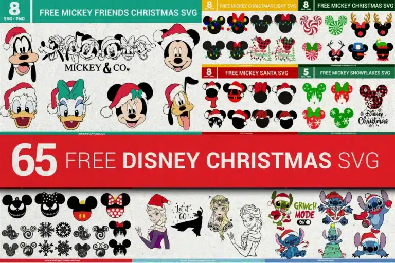 Free Disney Christmas SVG