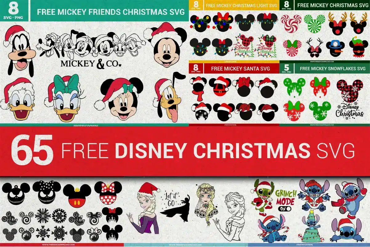 Free Disney Christmas SVG