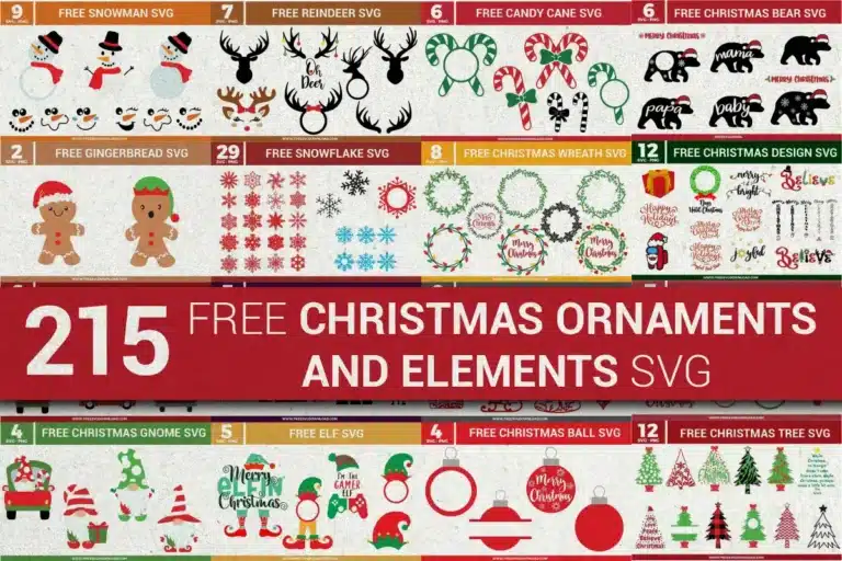 Free Christmas Ornaments and Elements SVG
