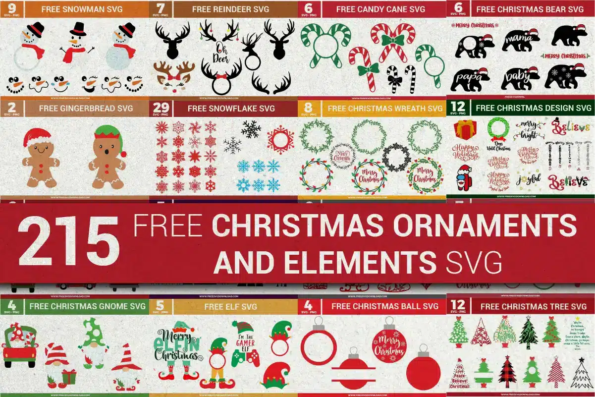 Free Christmas Ornaments and Elements