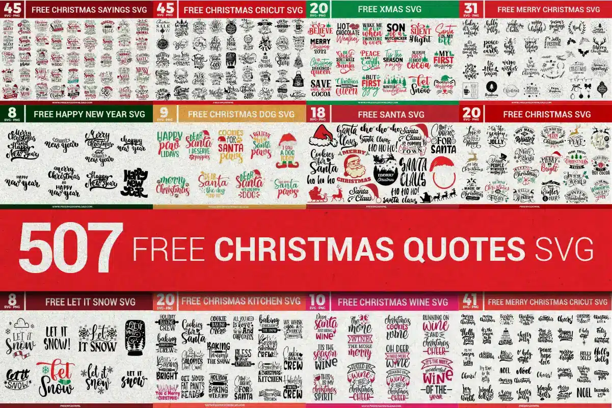 Free Christmas Quotes SVG