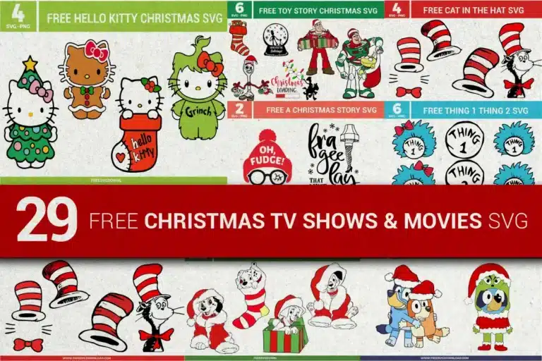 Free Christmas TV Shows And Movies SVG