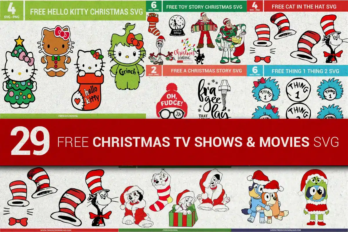 Free Christmas TV Shows And Movies SVG