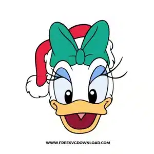 Daisy Duck Christmas Free SVG File