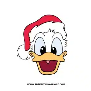 Donald Duck Christmas Free SVG File