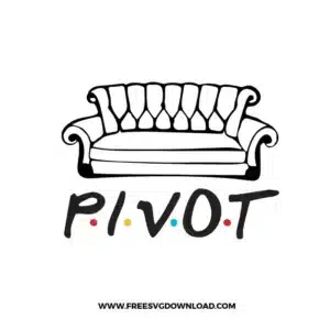 Friends Couch Pivot Free SVG File