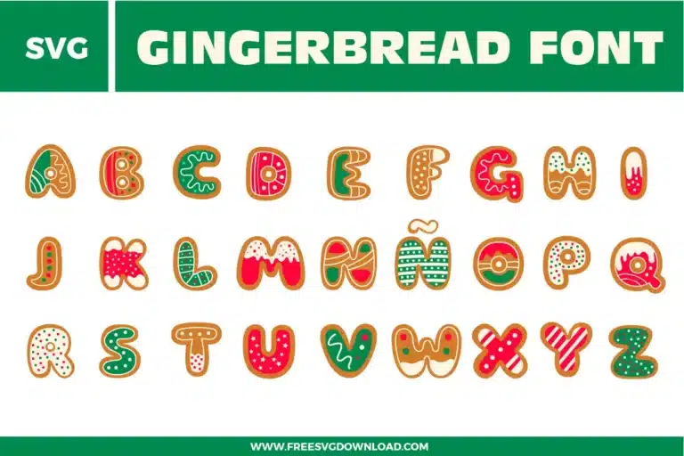 Gingerbread Font Free SVG File