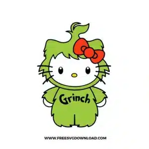 Hello Kitty Grinch Free SVG File