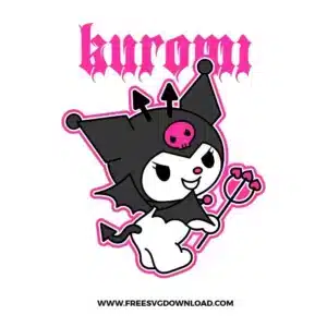 Kuromi Halloween Free SVG File