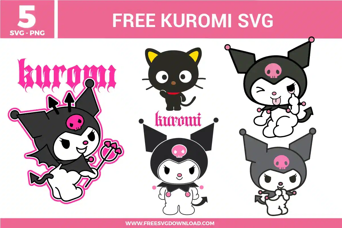 Kuromi Free SVG Files