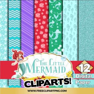 Free Little Mermaid Ariel Digital Papers
