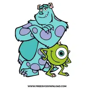 Mike And Sully Free SVG File
