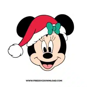 Minnie Christmas Free SVG File
