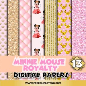 Free Minnie Mouse Royalty Digital Papers