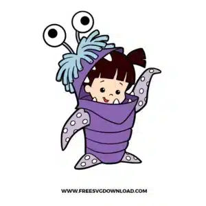 Monsters Inc Boo Free SVG File