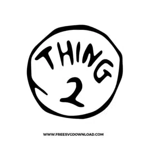 Thing 2 Free SVG File