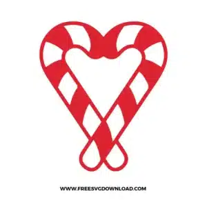 Candy Cane Peppermint Free SVG File