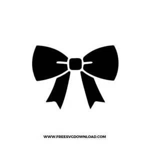 Bow Silhouette Free SVG File