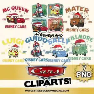Cars Christmas Free Clipart