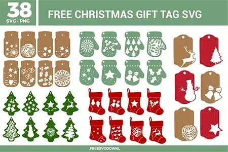 Red and white candy designs from the Peppermint SVG bundle, offered as free svg files for festive holiday sweet themes.