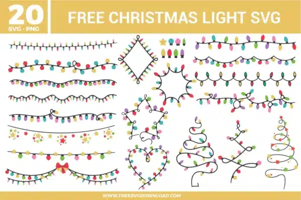 Christmas Light Free SVG Files